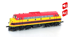 Heljan HE10044564 - H0 Diesellok NOHAB MY 1151 Gelb/Rot Eivel Kansas City; Ep. VI - Digital mit Sound - Wechselstrom